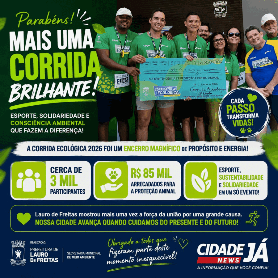 Corrida Ecológica encerra edição 2026 com grande participação popular