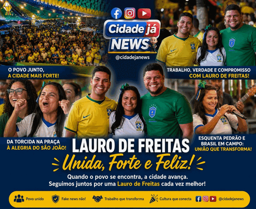 Entre o verde e amarelo, a força da união: Lauro vive noite de celebração