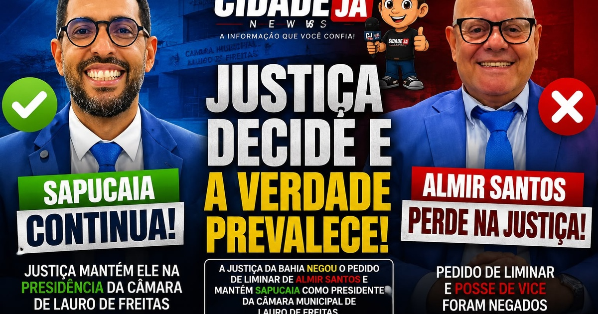 JUSTIÇA DIZ NÃO A ALMIR E MANTÉM SAPUCAIA NA PRESIDÊNCIA DA CÂMARA