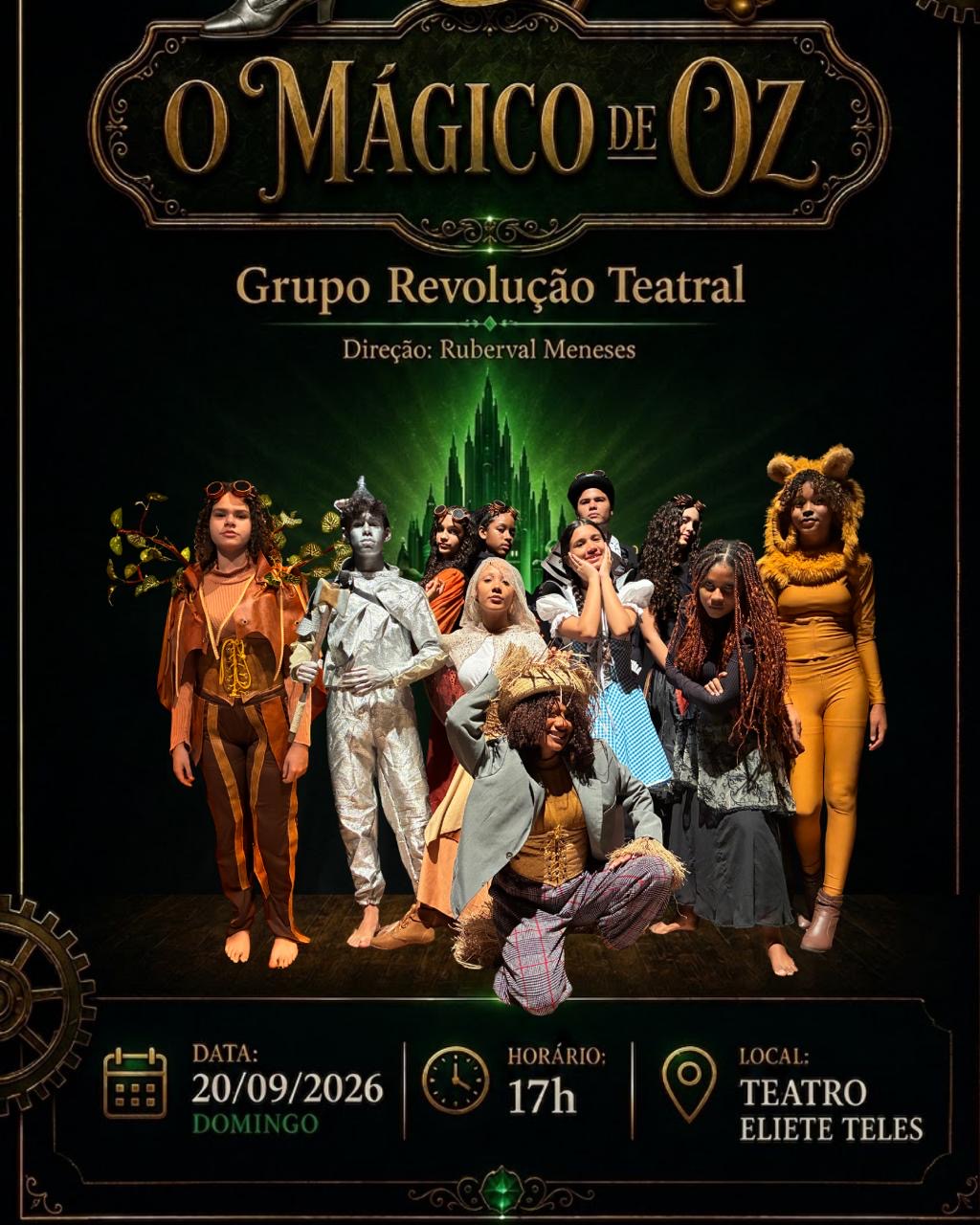 A magia vai tomar conta do palco: “O Mágico de Oz – O Musical” encanta toda a família