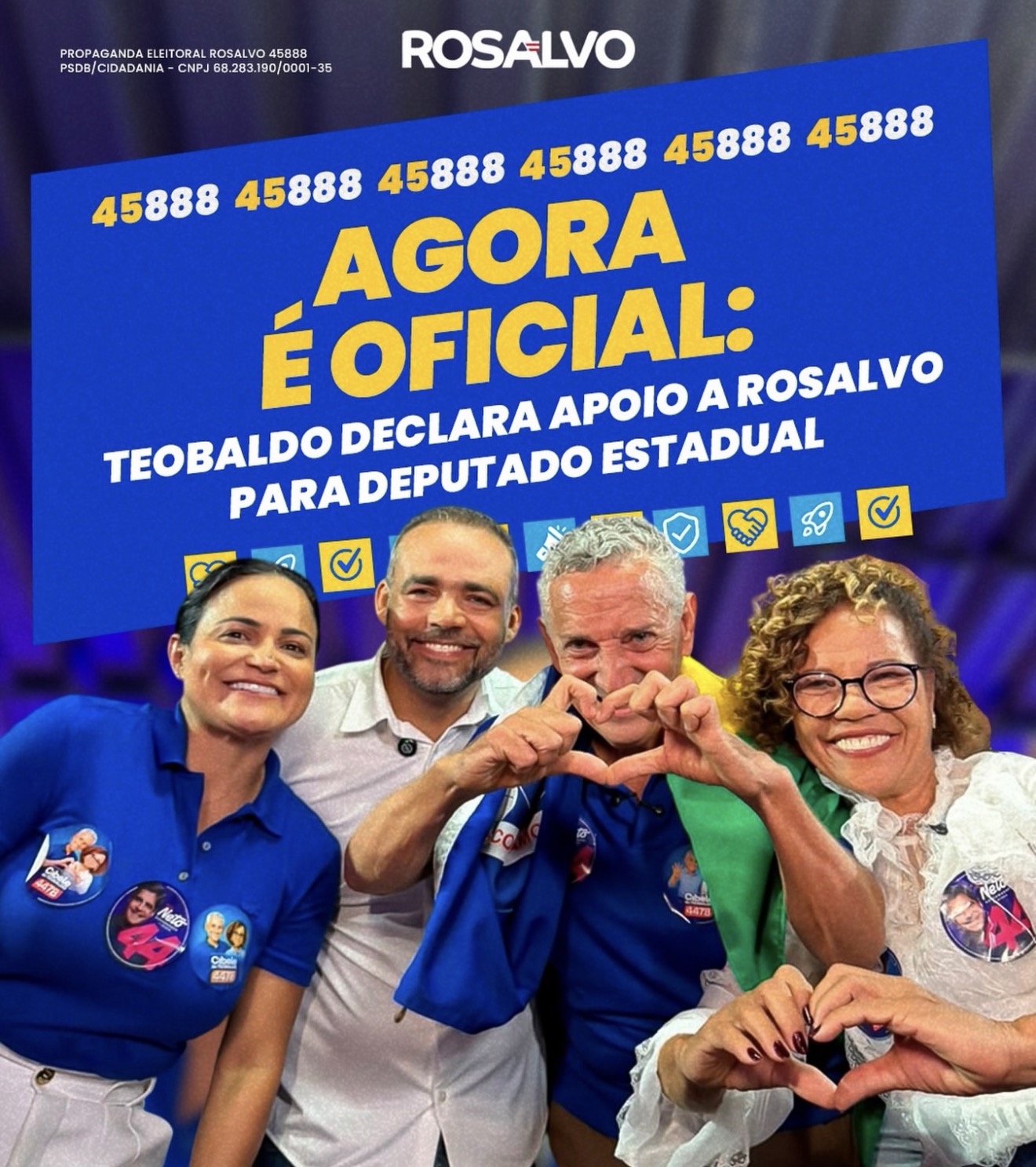 “Quem conhece Lauro, luta por Lauro: Rosalvo mira a Assembleia com bandeiras históricas”