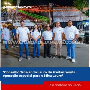 *Conselho Tutelar garante proteção às crianças e adolescentes nos três dias da Mica Lauro*

Durante a Mica Lauro, que acontece nos dias 16, 17 e 18 de janeiro, o Conselho Tutelar de Lauro de Freitas, em conjunto com a Secretaria Municipal de Desenvolvimento Social e Cidadania (SEMDESC), realizará uma operação especial voltada à proteção, fiscalização e orientação, com o objetivo de coibir violações aos direitos de crianças e adolescentes que estarão presentes na folia.

A atuação contará com uma equipe em regime de plantão, composta por conselheiros tutelares, que realizarão rondas no circuito da festa. A medida, já adotada em grandes eventos do município, tem como objetivo identificar possíveis violações de direitos envolvendo crianças e adolescentes e encaminhar as ocorrências ao Conselho Tutelar, que adotará as medidas cabíveis.

Caso seja identificada alguma violação de direito ou qualquer situação durante a festividade, os envolvidos serão direcionados para o Conselho Tutelar, que estará com uma estrutura montada dentro do circuito, na sede do Centro de Referência Especializado de Assistência Social (CREAS), situada na Rua Maria Isabel dos Santos, região conhecida como Avenida Beira Rio, no Centro da cidade.

O evento conta com o apoio do Governo do Estado e terá horários diferenciados para cada dia: na sexta-feira (16/1), a programação começa a partir das 19h; no sábado (17/1), a festa tem início às 19h; e no domingo (18/1), os shows começam às 14h.