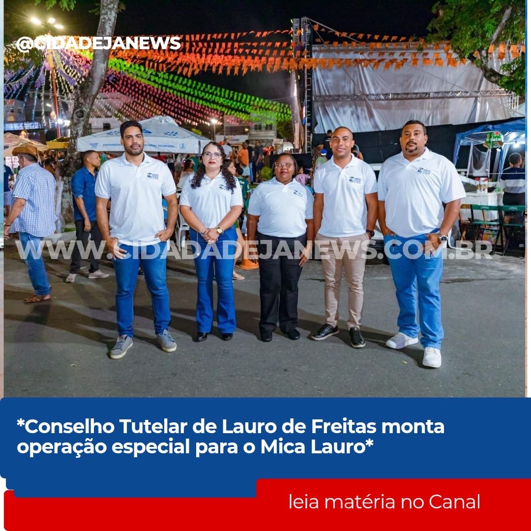 *Conselho Tutelar garante proteção às crianças e adolescentes nos três dias da Mica Lauro* Durante a Mica Lauro, que acontece nos dias 16, 17 e 18 de janeiro, o Conselho Tutelar de Lauro de Freitas, em conjunto com a Secretaria Municipal de Desenvolvimento Social e Cidadania (SEMDESC), realizará uma operação especial voltada à proteção, fiscalização e orientação, com o objetivo de coibir violações aos direitos de crianças e adolescentes que estarão presentes na folia. A atuação contará com uma equipe em regime de plantão, composta por conselheiros tutelares, que realizarão rondas no circuito da festa. A medida, já adotada em grandes eventos do município, tem como objetivo identificar possíveis violações de direitos envolvendo crianças e adolescentes e encaminhar as ocorrências ao Conselho Tutelar, que adotará as medidas cabíveis. Caso seja identificada alguma violação de direito ou qualquer situação durante a festividade, os envolvidos serão direcionados para o Conselho Tutelar, que estará com uma estrutura montada dentro do circuito, na sede do Centro de Referência Especializado de Assistência Social (CREAS), situada na Rua Maria Isabel dos Santos, região conhecida como Avenida Beira Rio, no Centro da cidade. O evento conta com o apoio do Governo do Estado e terá horários diferenciados para cada dia: na sexta-feira (16/1), a programação começa a partir das 19h; no sábado (17/1), a festa tem início às 19h; e no domingo (18/1), os shows começam às 14h.