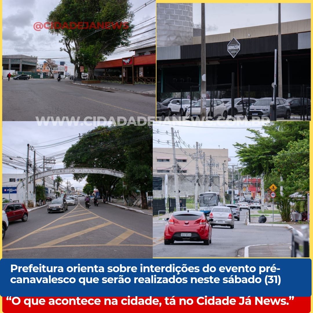 Prefeitura orienta sobre interdições do evento pré-canavalesco que serão realizados neste sábado (31)