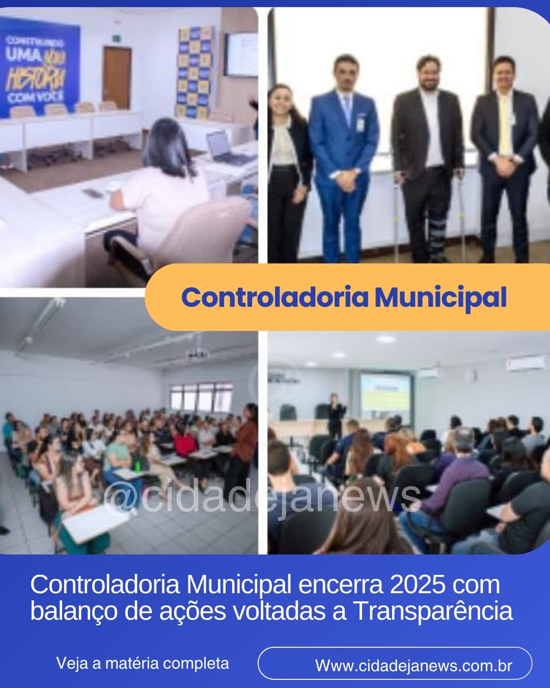 Controladoria Municipal encerra 2025 com balança de ações voltadas da Transparência