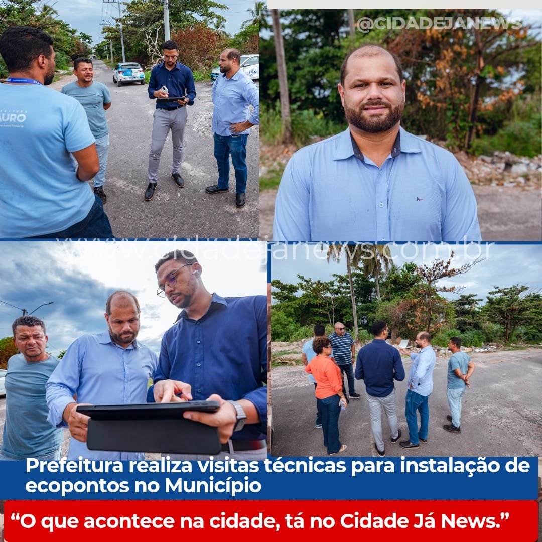 Prefeitura realiza visitas técnicas para instalação de ecopontos no município.