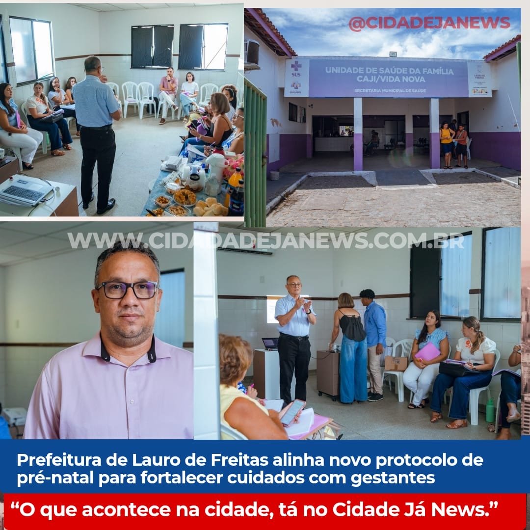 Prefeitura de Lauro de Freitas alinha novo protocolo de pré-natal para fortalecer cuidado com gestantes