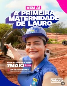 *Assinatura da ordem de serviço para construção da Maternidade de Lauro de Freitas acontece nesta quinta-feira (7)*A Prefeitura de Lauro de Freitas realiza, nesta quinta-feira (7/5), às 9h, por meio da Secretaria Municipal de Saúde (SESA), a assinatura da ordem de serviço para a construção da primeira Maternidade Municipal de Lauro de Freitas. O ato será realizado na Via Metropolitana, próximo ao canteiro de obras do condomínio Joanes Parque, no município. A maternidade, que integra o Novo Plano de Aceleração do Crescimento (Novo PAC), será de porte I e contará com aproximadamente 8 mil metros quadrados de área construída, além de capacidade para até 100 leitos, com capacidade de atendimento 24 h para gestantes, puérperas e recém-nascidos. A implantação da maternidade no município contribuirá para fortalecer a capacidade de atendimento obstétrico e neonatal, melhorar a qualidade do cuidado desde o pré-natal até o pós-natal e ampliar o acesso regionalizado à assistência, permitindo a detecção e o manejo de complicações. Com a instalação da nova unidade, a gestão municipal reforça o compromisso com a saúde e a qualidade de vida da população. A unidade possibilitará atendimento humanizado e com privacidade às mulheres, desde gestantes de risco habitual até as de alto risco, especialmente aquelas que necessitam de cuidados mais intensivos.