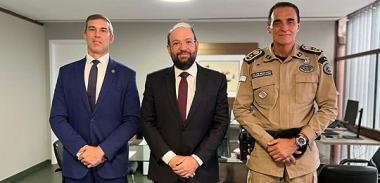 Presidente do TRE-BA recebe visita institucional das forças de segurança da Bahia | SSP